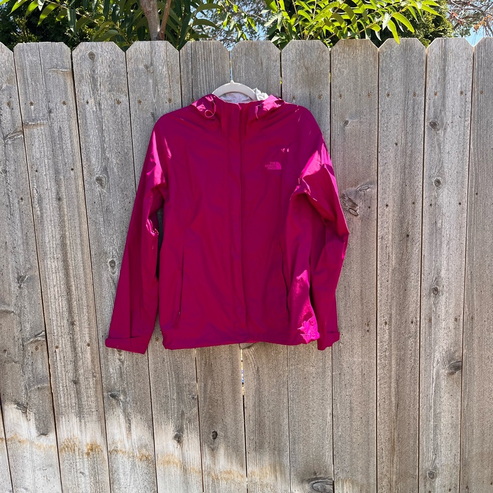 The North Face Magenta Hooded Shell Jacket